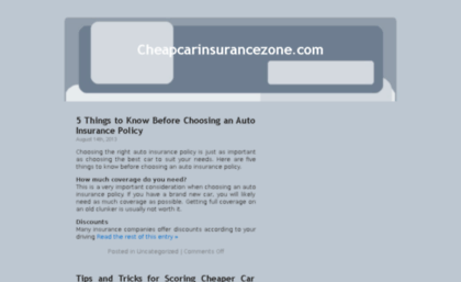 cheapcarinsurancezone.com