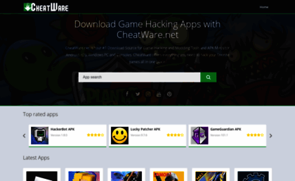 Cheatware.net website. CheatWare.net - Modded Games & Cheats.