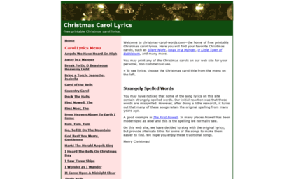 christmas-carol-words.com