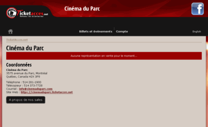 cinemaduparc.ticketacces.net
