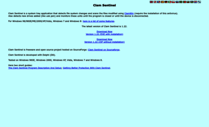 clamsentinel.sourceforge.net