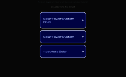 clarysolar.com