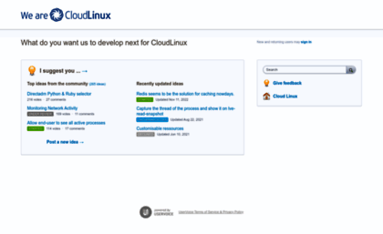 cloudlinux.uservoice.com