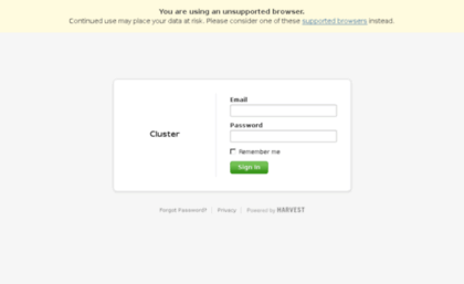 cluster.harvestapp.com