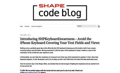 codeblog.shape.dk