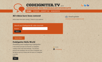 codeigniter.tv
