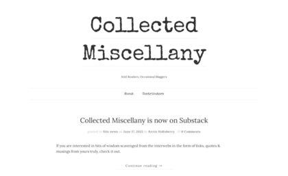 collectedmiscellany.com