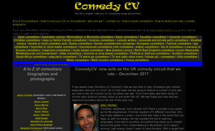 comedycv.co.uk