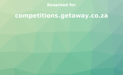 competitions.getaway.co.za