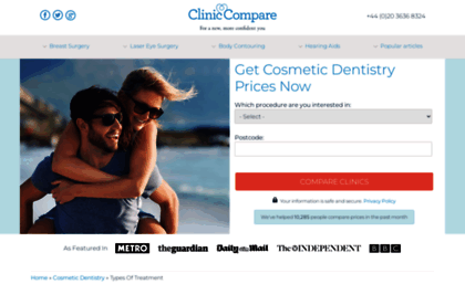 cosmeticdentistry.cliniccompare.co.uk