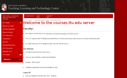 courses.ttu.edu