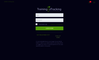 Courses.yourtrainingprovider.com website. Training & eTracking ...