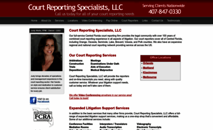 courtreportingspecialists.com