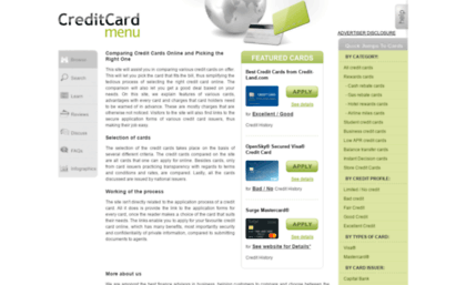 creditcardmenu.com