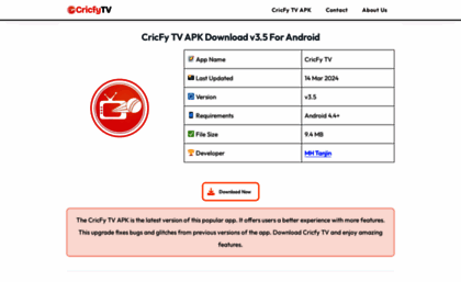 Cricfytv pro website CricFy TV APK v3 5 Download For Android Latest