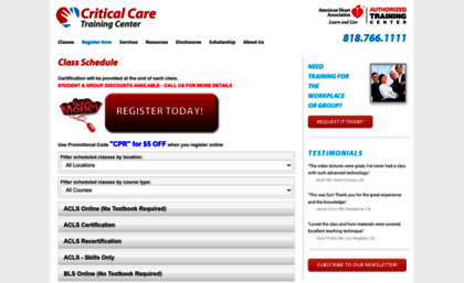 criticalcare.enrollware.com