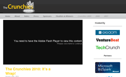 crunchies2010.techcrunch.com