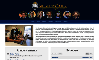 cs.allegheny.edu