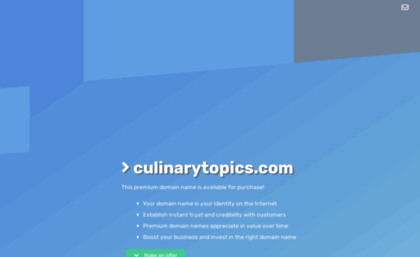 culinarytopics.com