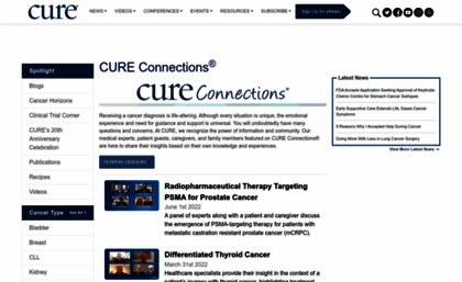 cureconnections.curetoday.com
