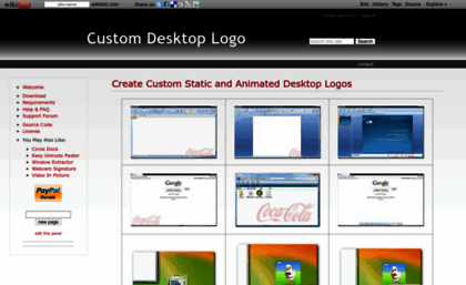 custom desktop logo
