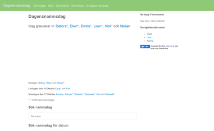 dagensnamnsdag.nu