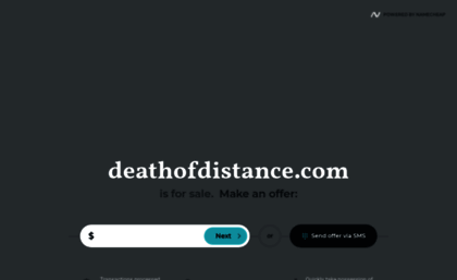 deathofdistance.com