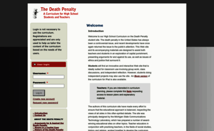 deathpenaltycurriculum.org