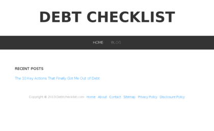 debtchecklist.com
