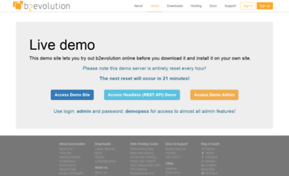 demo.b2evolution.net