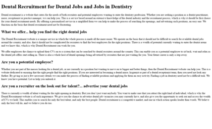 dentalrecruitment.co.uk