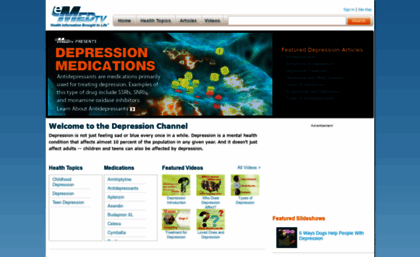 depression.emedtv.com
