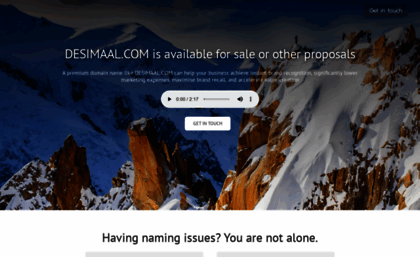 Desimaal.com website. DESIMAAL.COM | Strategic-Grade domain names for
