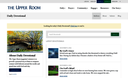 Devotional Upperroom Org Website The Upper Room