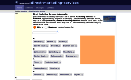 direct-marketing-services.goaus.net