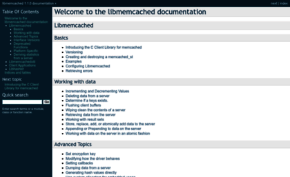 docs.libmemcached.org