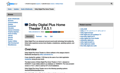 dolby digital plus home theater driver