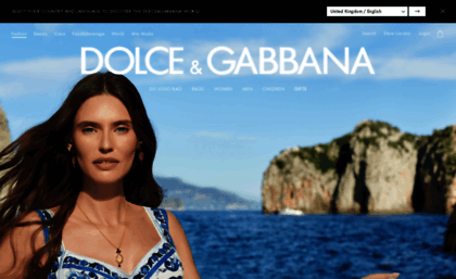 Dolcegabbana.de website. Clothing for 