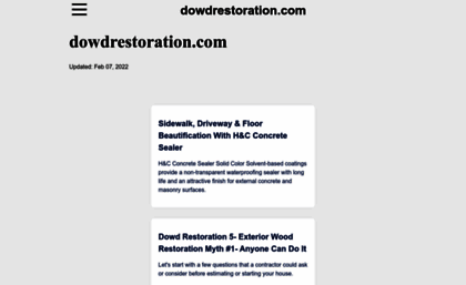 dowdrestoration.com