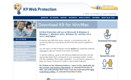 k9 web protection website