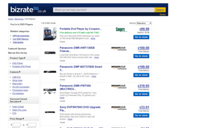 dvdplayers.bizrate.co.uk