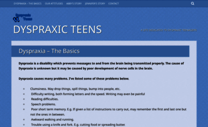 dyspraxicteens.org.uk