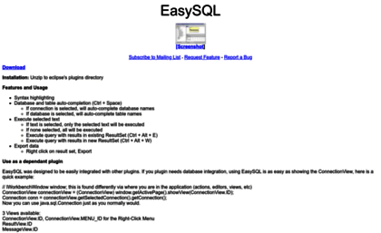 easysql.sourceforge.net