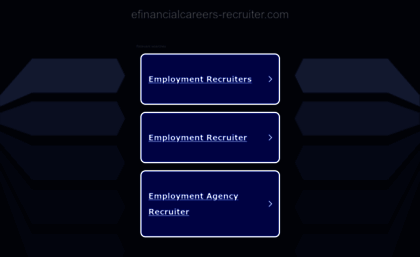 efinancialcareers-recruiter.com
