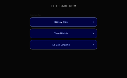 Elitebabe.com website. Loading....