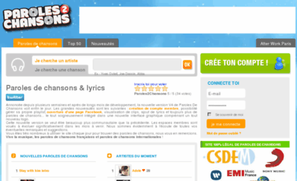 entreprises.paroles2chansons.com