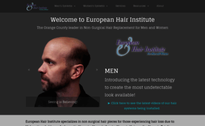 Europhair Com Website Hair Replacement Systems And Hair Pieces
