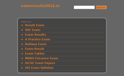 examresults2012.in