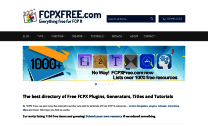fcpx plugins free download