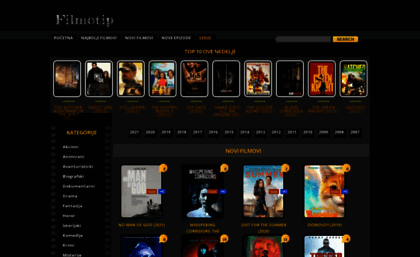 Filmotip.com website. Filmovi online sa prevodom - Filmotip.